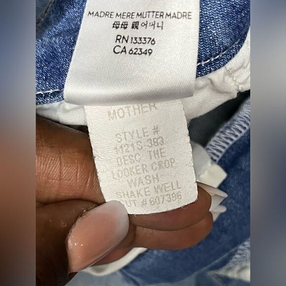 Mother Denim The Looker Crop jean sz 26 - Picture 5 of 11